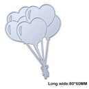 Love Heart Balloon Metal Scrapbook Craft Embroidery Cutting Die Stencils