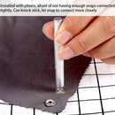 200Set Sewing Rompers Craft Buckle Snap Copper Solid Hollow Button 10 Colors