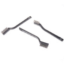 3x Steel Brush Set Small Cleaning Brushes Wire Rust Sparks Wheels Scrub Tool  Z