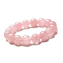Natural-Madagascar Deep Rose Quartz Crystal Round Beads Bracelet Craft 8mm
