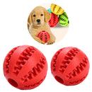 2Pcs Rubber Dog Ball Toys for Pet Tooth Cleaning/Chewing/Playing,IQ Treat Ball