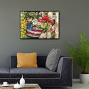 Full Round Drill 5D DIY Diamond Painting Flower Embroidery Art Kit (LG154) A