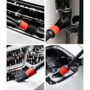 5Pcs Detailing Brush Cleaning Natural Boar Hair Brushes Car Detail ToolsJ Kw