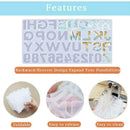 74Pcs DIY Handmade Crystal Glue Mould Mold Set Alphabet Epoxy Kit Jewelry C8M1