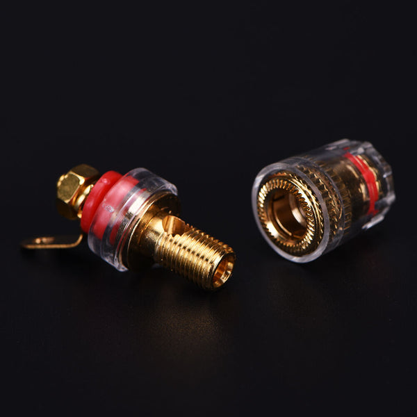 2X Amplifier Speaker Terminal Binding Post Connector For 4mm Banana Plug  JR