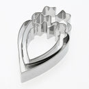 Stainless Steel Peony Flower Petal Fondant Cookie Cutter Set Metal Mould