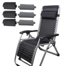 6X Folding Sling Chairs Replacement Head Cushion Pillows for Outdoor Sun Lounger