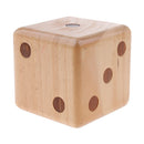 Big Wood Dice Rounded Dice Camping Game Family Yard Game Party Toys 3.5 Inch