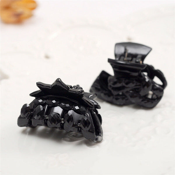10pcsular Mixed Small Plastic Black Hair Clips Hairpin Claws Clamps LJ