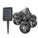 LED Solar String Light Outdoor Waterproof Flame Hanging Global Fairy Lamp