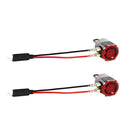 2x H1 LED Headlight Wiring Harness Male Plug Single Diode Converter Wire Cables