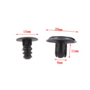 50Pack Nylon Rivet Fastener Push Type Clips Kit, 8mm Fender Bumper Splash Shield
