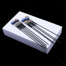 10pcs Alligator Clip Clamp Wrapped Iron Stick & Foam Base Set DIY Craft Tool