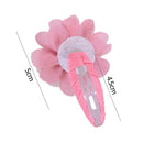 10Pcs Chiffon Flower Girls Baby Hair Clips Hairpins Headwear Barrettes Chil P2W1