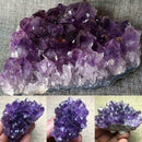 Natural Amethyst Quartz Geode Druzy Crystal Cluster Specimen Healing Best G3I1