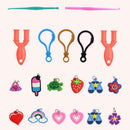 Rainbow Rubber Bands Refill Kit-Assorted Colors Loom Bands(2000+)-24 S-Clips