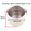 2Pcs Stainless Steel Cup Drink Storage Holder for Marine Boat Camper Sofa Deluxe