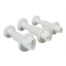 Set of 3 Sugarcraft Heart Plunger Cutter by