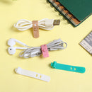 4Pcs/lot Multipurpose Cable Winder Earphone clip Wire Cord Silicone HolderSEAU