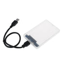 1Pc USB3.0 SATA external 2.5" inch HDD SSD enclosure disk case transparent ca 3C