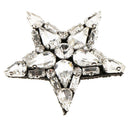 2pcs Star Sew on Patch Beads Rhinestone Repair Applique Motif Garment Decor