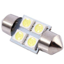 4pcs 31mm 5050 SMD 4-LED Festoon Dome Light Bulb White DE3175 DE3022