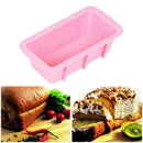 Silicone Bakeware Mould Bread Loaf Pan Tin Bake Bread Baking DIY Tools Pink J1B6
