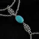 Boho Gypsy Festival Turquoise Upper Arm Chain Armband Bangle Bracelet