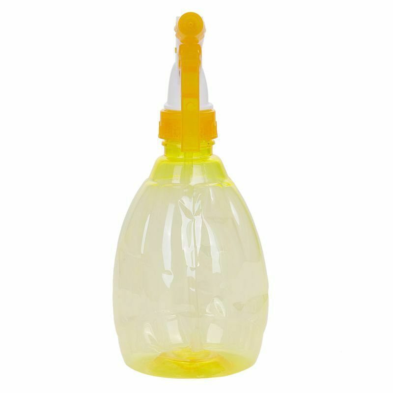 500ML Empty Plastic Spray Bottle Watering Cleaning Garden Sprayer (Yellow)