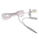 Lapel Tie Microphone Mini Clip-on Mic Hands Free for Laptop Audio Recording