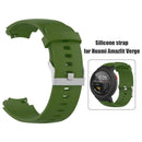 Soft Silicone Adjustable Watch Strap Wrist Band for Amazfit Verge (Green) A