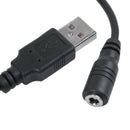 DC 3.5 x 1.35mm Female to USB 2.0 A Male Connector Power Cable