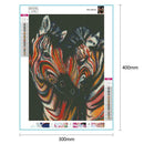 5D DIY Full Drill Diamond Painting Zebra Cross Stitch Embroidery Mosaic Kit