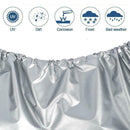 4pcs/set Tire Covers Aluminum Film Tire Sun Protectors for Car Truck RV SUV
