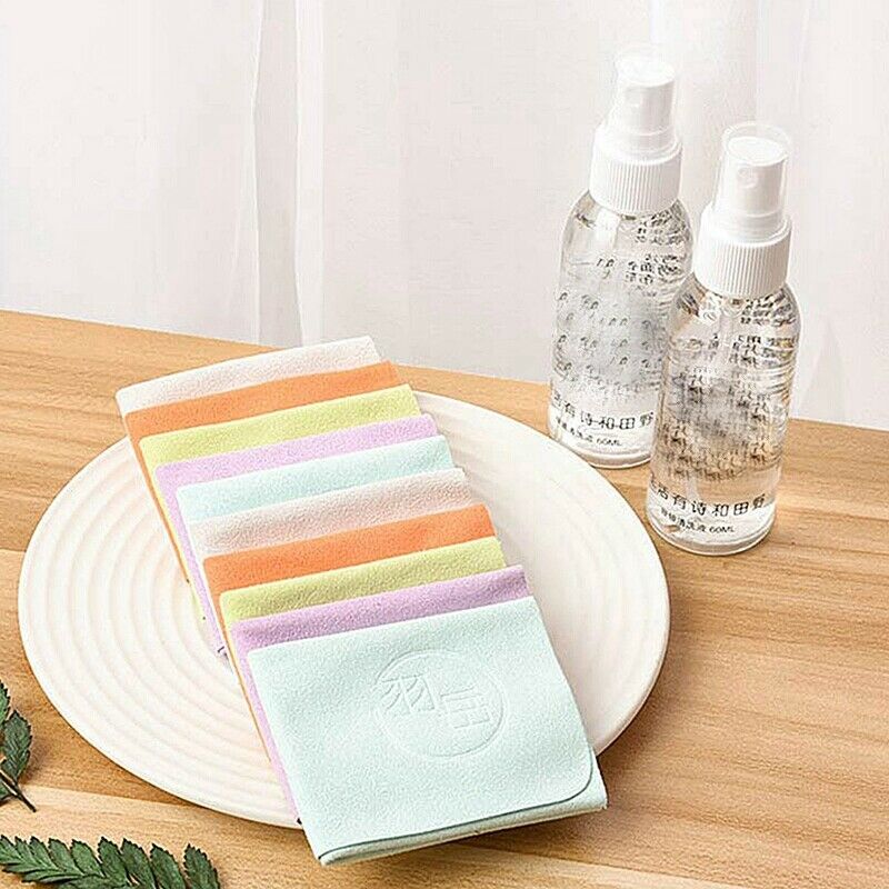 10 Pcs Glasses Cloth Eyeglasses Chamois Cloth Microfiber Cleaning Cloth Wip D1Z8