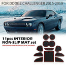 11pcs/set Door Console Non Slip Anti Dust Liners Mats for Dodge Challenger