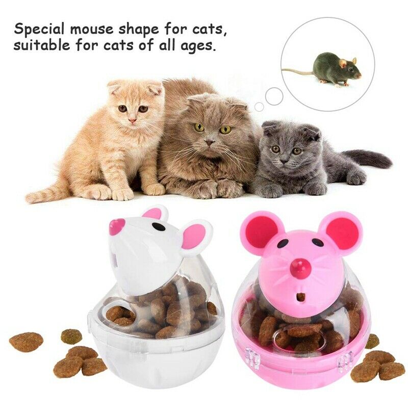 Cat Treat Ball Funny Pet Food Leakage Ball Interactive Kitten Food Dispense J8R8