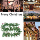 Christmas Artificial Garland Wreath 2.7M Hanging Ornament Rattan Green Xmas