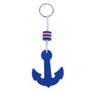 Yachting Boating Floating Key Chain Water Sports Sailing - Anchor Shape Blue