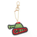 5 x DIY Full Drill Diamond Painting Key Chain Keychain Key Ring Handmade G GNN
