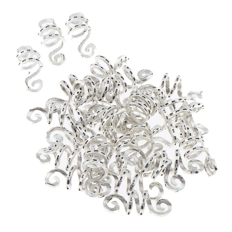 30pcs Adjustable Dreadlock Hair Beads Hair Braid Pins Rings Cuff Tube Clips Hair