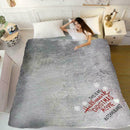 130X160CM Throw Blanket Super Soft Creative Fleece Reversible Snowflake Fla L1V6