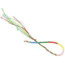 9 colorful thread friendship bracelets woven Hippie