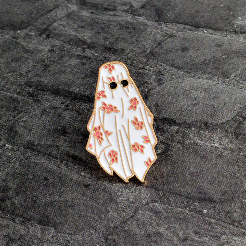 Dubai Enamel Pin Arabian flower white robe sunglasses Brooch Backpack-Pins Badge