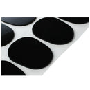 8 Patches Pads Cushions Nozzle for Alto Saxophone 0.8mm Black