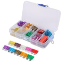 50pcs Car Standard Fuses 3A 5A 7.5A 10A 15A 20A 25A 30A 35A 40A w/ Box+  K1B