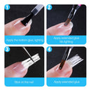 5Pcs Nail Extension Acrylic Tips Holder Shaping Clip Fibernail Manicure Tool Del