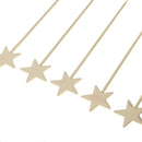 5PCS Stainless Steel Cocktail Picks Martini Fruit Stick for Party Golden