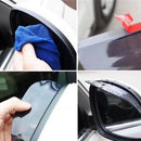 Black Car Rearview Mirror Rain Water Rainproof Eyebrow Cover Side Shield FT
