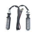 1Pair Motorcycle Bike 12 LED Amber Turn Signal Indicator Light Lamp Bulb Tide